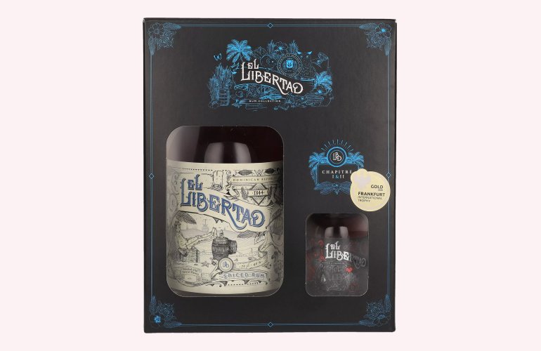 El Libertad Spiced Rum CHAPITRE I & II 40,2% Vol. 0,7l in Giftbox with Chapter II Mini 0,1l