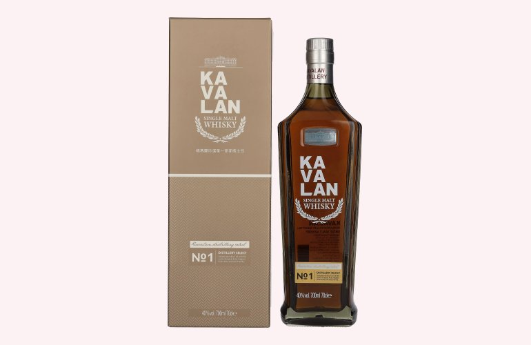 Kavalan DISTILLERY SELECT Single Malt Whisky No. 1 40% Vol. 0,7l in Geschenkbox