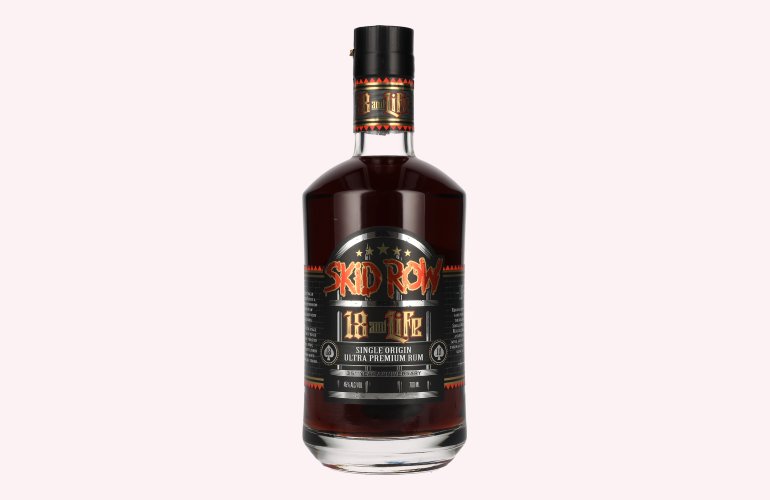 SKID ROW 18 and Life 35th Anniversary Ultra Premium Rum 45% Vol. 0,7l
