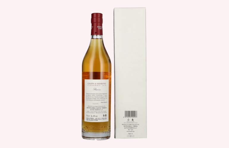 Marolo Alba Grappa di AMARONE 45% Vol. 0,7l en boîte cadeau