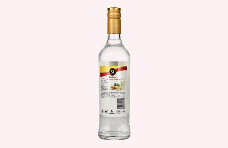 Cachaça 51 Brazil Sugar Cane Spirit 38% Vol. 0,7l