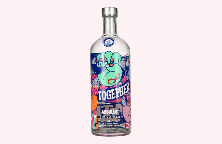 Absolut Vodka TOGETHER WE CREATE Limited Edition 40% Vol. 1l