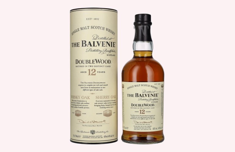 The Balvenie 12 Years Old Double Wood 40% Vol. 0,7l in geschenkverpakking