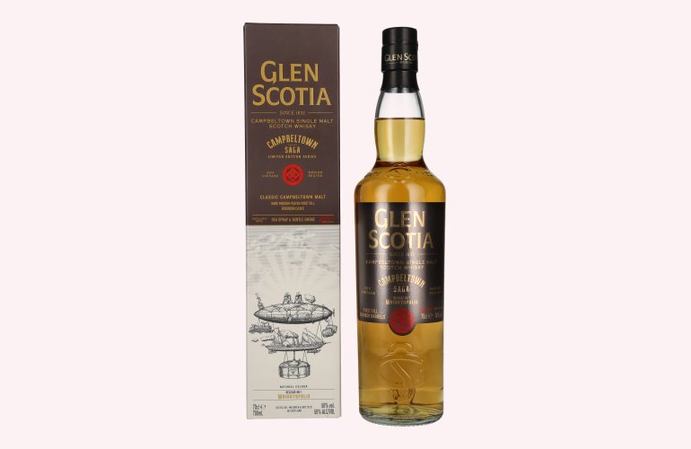 Glen Scotia Campbeltown SAGA WHISKYPOLIS Release No. 1 50% Vol. 0,7l en boîte cadeau