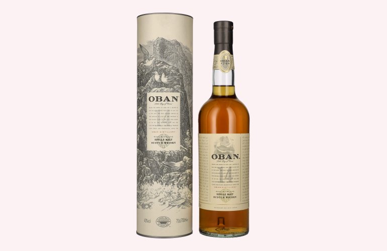 Oban 14 Years Old Single Malt Whisky 43% Vol. 0,7l in Geschenkbox