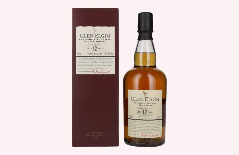 Glen Elgin 12 Years Old Hand Crafted 43% Vol. 0,7l in Geschenkbox