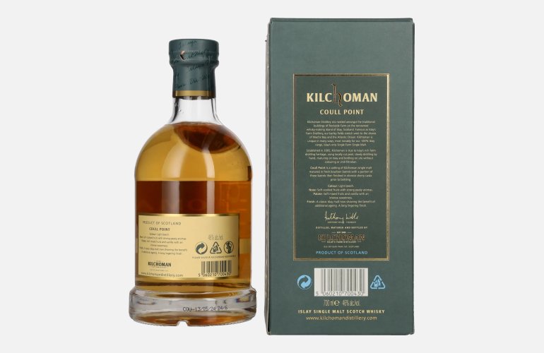 Kilchoman COULL POINT Islay Single Malt Scotch Whisky 46% Vol. 0,7l in Geschenkbox