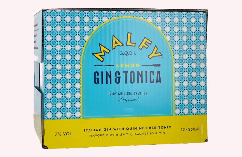 Malfy Gin & Tonica CON LIMONE 7% Vol. 12x0,25l