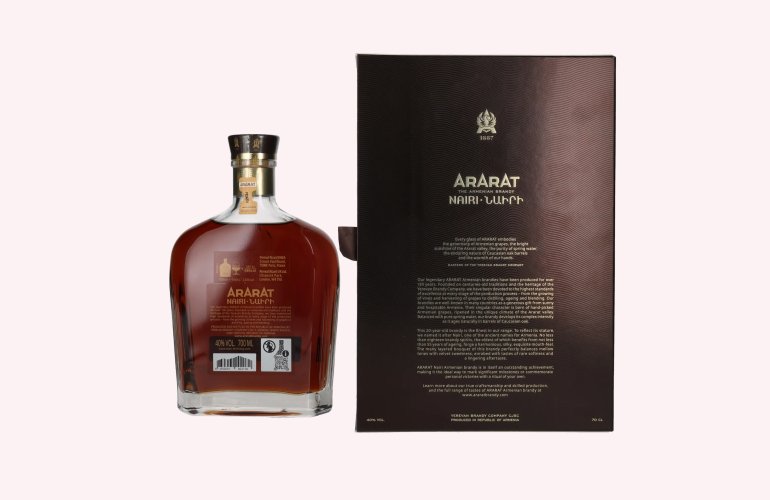 Ararat Nairi 20 Years Old 40% Vol. 0,7l en boîte cadeau