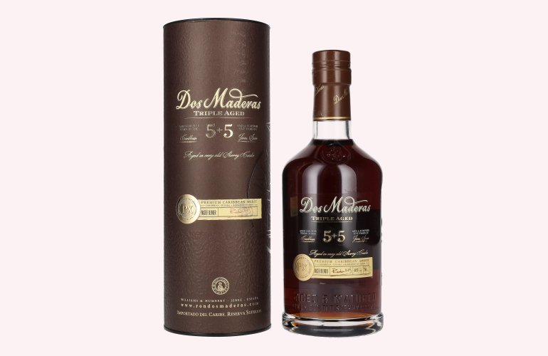 Dos Maderas PX 5+5 Years Old Aged Rum 40% Vol. 0,7l in Geschenkbox