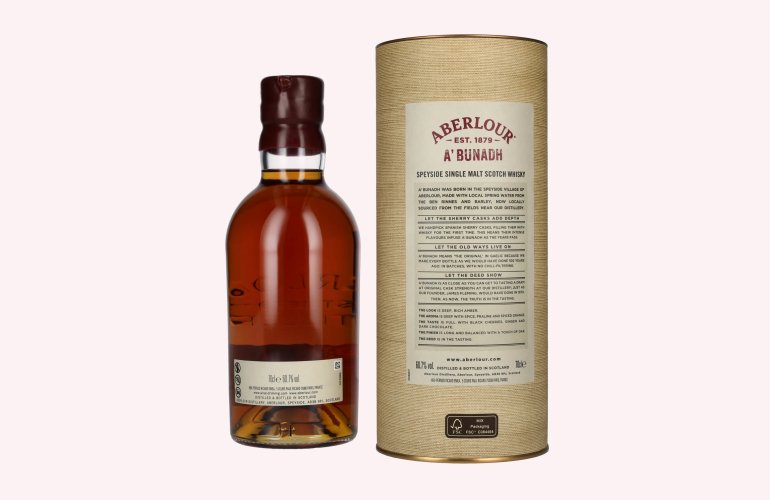 Aberlour A'BUNADH Original Cask Strength Batch No. 78 60,7% Vol. 0,7l in geschenkverpakking