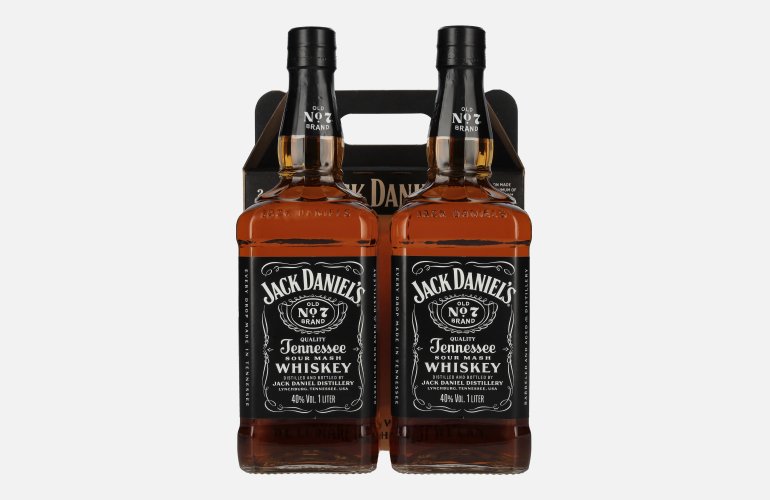 Jack Daniel's Tennesse Whiskey TWINPACK 40% Vol. 2x1l in geschenkverpakking