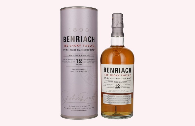 Benriach THE SMOKY TWELVE Three Cask Matured Speyside Single Malt 46% Vol. 0,7l in Giftbox