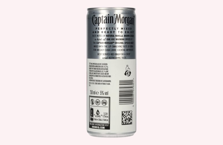Captain Morgan Original Spiced Gold & Cola 5% Vol. 0,25l Dose Pfand
