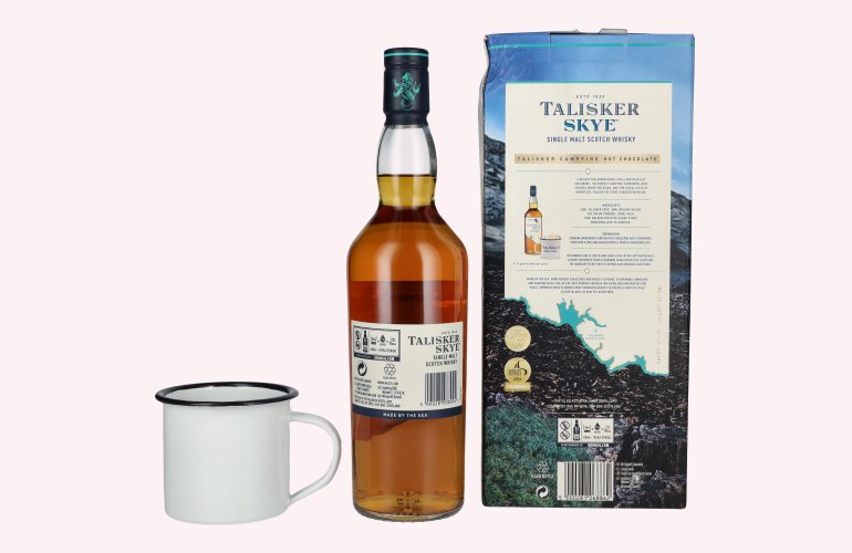 Talisker SKYE Campfire Escape Pack 45,8% Vol. 0,7l in geschenkverpakking met Talisker Mug