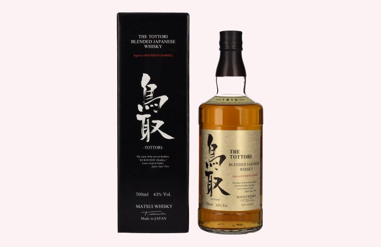 Matsui Whisky THE TOTTORI Blended Japenese Whisky BOURBON BARREL 43% Vol. 0,7l in Giftbox