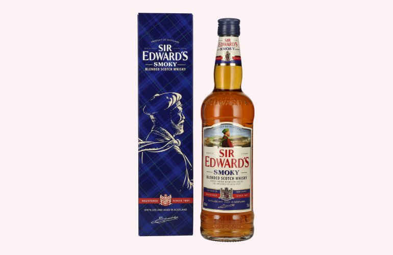 Sir Edward's SMOKY Blended Scotch Whisky 40% Vol. 0,7l in Geschenkbox
