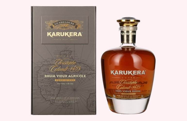 Karukera Cuvée Christophe Colomb 1493 Tres Vieux Rhum Hors d´Age GB 45% Vol. 0,7l in Geschenkbox