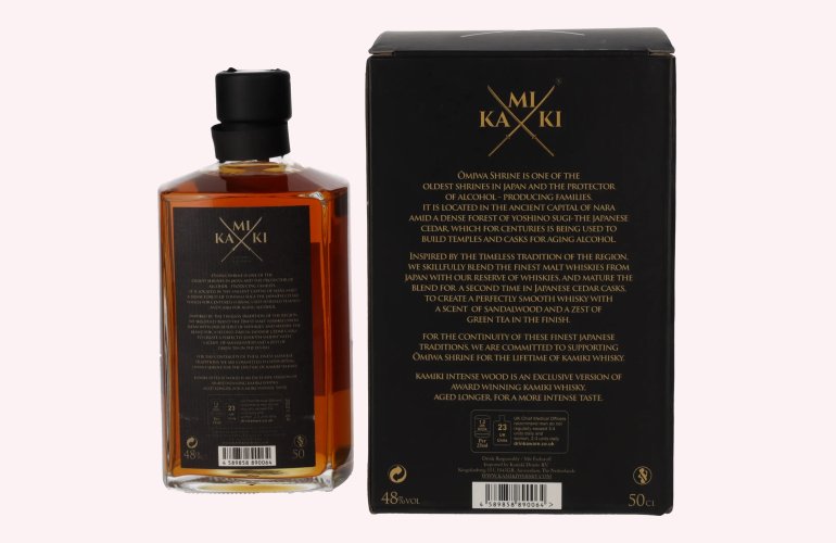 KAMIKI Intense Wood Blended Malt Whisky 48% Vol. 0,5l in Geschenkbox