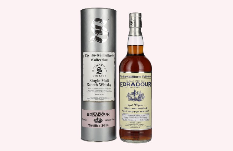 Signatory Vintage Edradour 10 Years Old The Un-Chillfiltered 2014 46% Vol. 0,7l in Geschenkbox