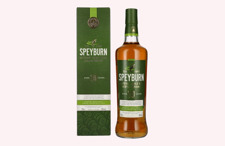 Speyburn 10 Years Old Speyside Single Malt Scotch Whisky 40% Vol. 0,7l in geschenkverpakking