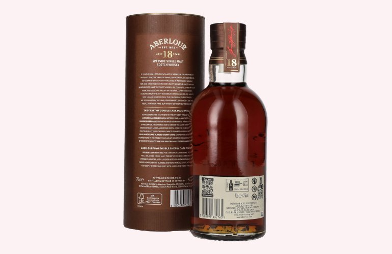 Aberlour 18 Years Old Double Sherry Cask Finish Batch No. 005 43% Vol. 0,7l in geschenkverpakking