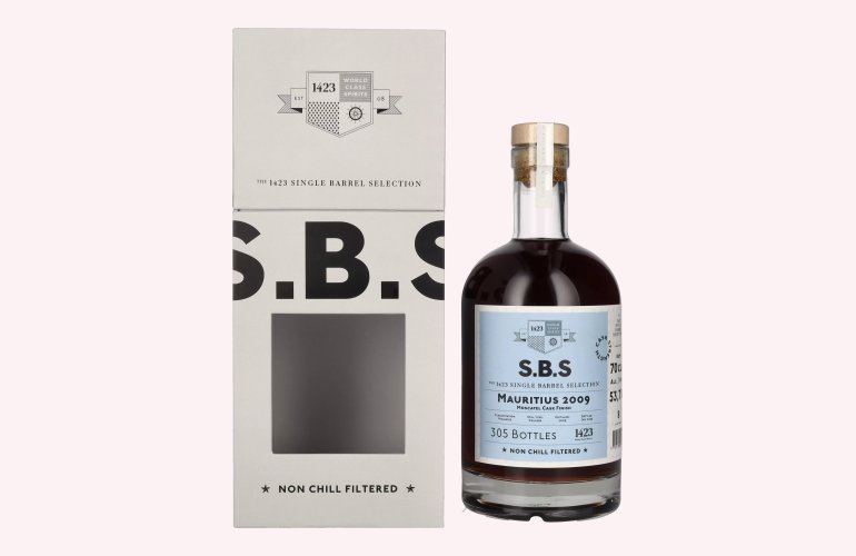 1423 S.B.S MAURITIUS Single Barrel Selection 2009 53,7% Vol. 0,7l in Giftbox