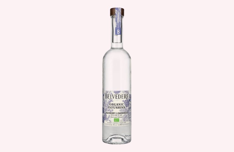 Belvedere Organic Infusions Blackberry & Lemongrass Flavoured Vodka 40% Vol. 1l