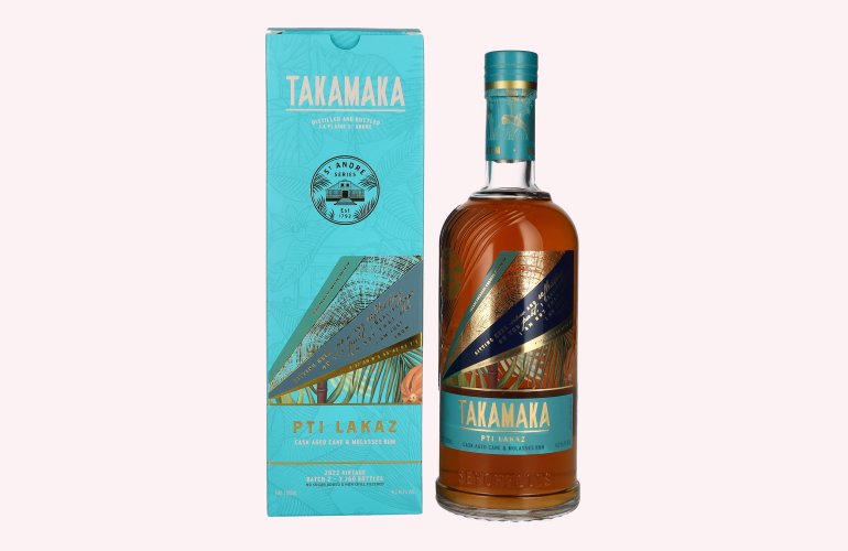 Takamaka PTI LAKAZ Rum Batch 2 45,1% Vol. 0,7l in Giftbox