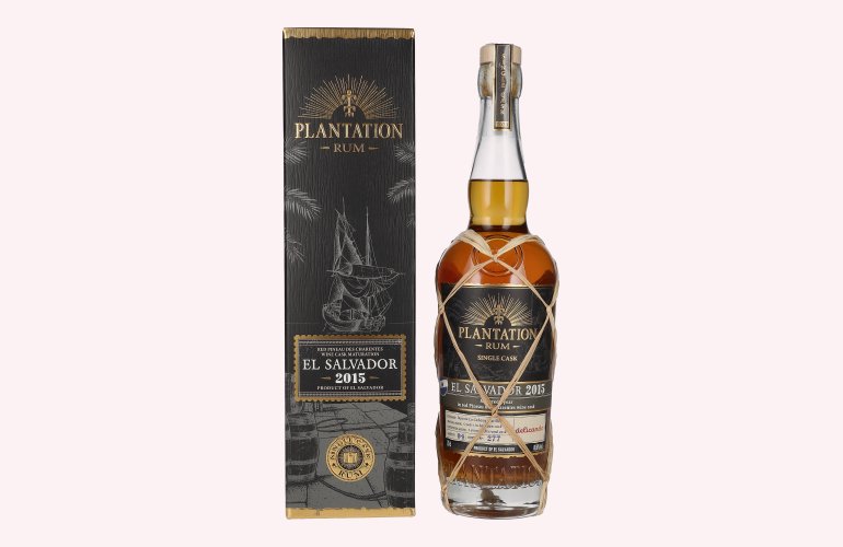 Plantation Rum EL SALVADOR 2015 Pineau des Charentes Finish by delicando 2023 48,6% Vol. 0,7l in Giftbox