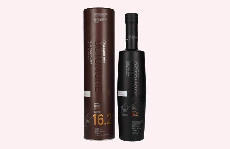 Octomore EDITION: 16.2 Super Heavily Peated Islay Single Malt Release 2025 58,1% Vol. 0,7l in Tinbox