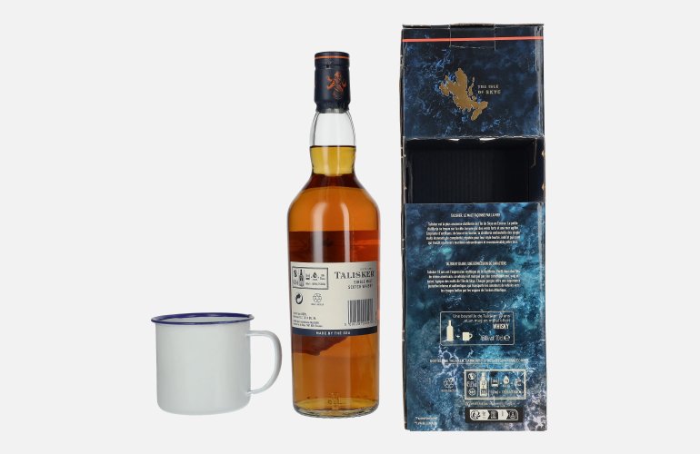 Talisker 10 Years Old Single Malt Scotch Whisky 45,8% Vol. 0,7l en boîte cadeau avec Talisker Mug