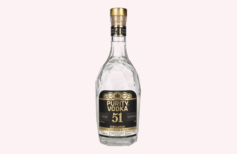 Purity CONNOISSEUR 51 RESERVE Organic Vodka 40% Vol. 0,7l