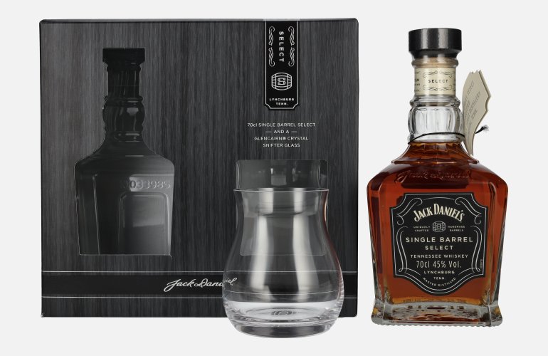 Jack Daniel's Select Single Barrel Tennessee Whiskey 45% Vol. 0,7l in Giftbox with Nosing glass