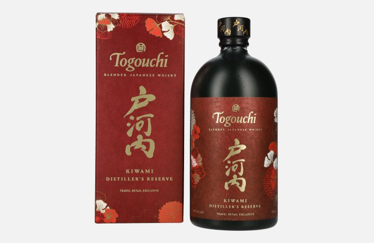 Togouchi KIWAMI Distiller's Reserve Japanese Blended Whisky 40% Vol. 0,7l in geschenkverpakking