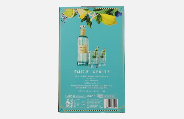 Italicus Rosolio di Bergamotto Liquore 20% Vol. 0,7l in Giftbox with 2 glasses