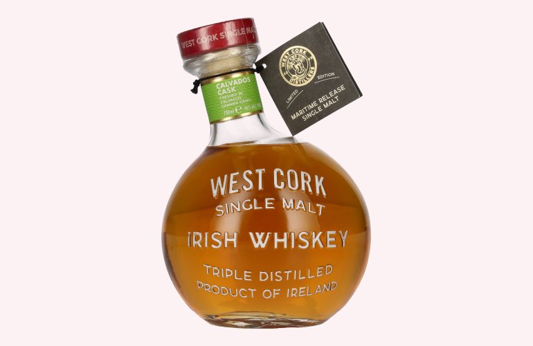 West Cork MARITIME Single Malt Irish Whiskey CALVADOS CASK FINISHED Limited Edition 46% Vol. 0,7l