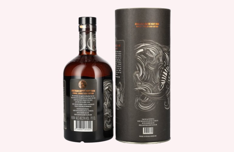 Austrian Empire Navy Rum COGNAC CASK 46,5% Vol. 0,7l en boîte cadeau