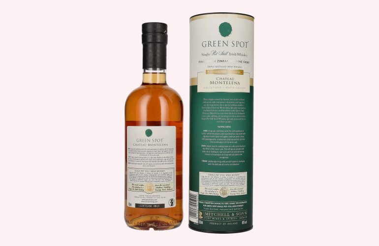 Green Spot CHATEAU MONTELENA Single Pot Still Irish Whiskey 46% Vol. 0,7l in Giftbox