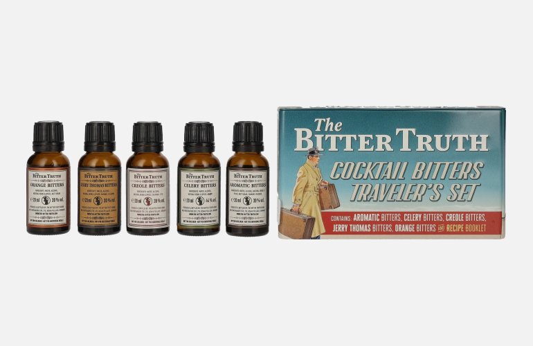 The Bitter Truth Cocktail Bitters Traveler's Set 38,2% Vol. 5x0,02l in Tinbox