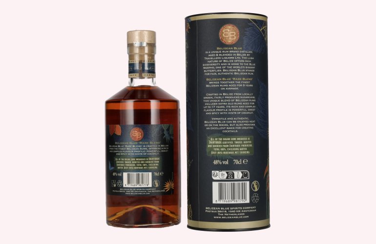 Belizean Blue RARE BLEND Rum 48% Vol. 0,7l in Geschenkbox