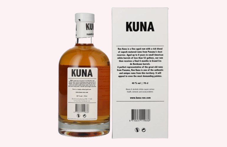 Kuna Panama Aged Ron 40% Vol. 0,7l in Geschenkbox