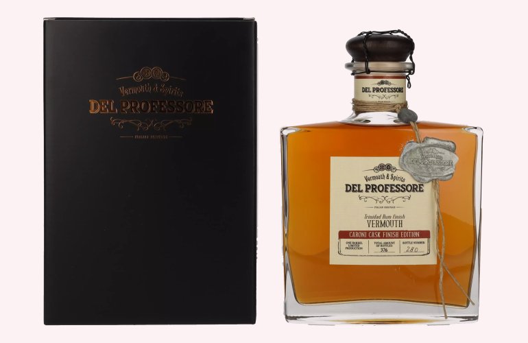 Del Professore Vermouth & Spirits CARONI CASK FINISH EDITION 17,8% Vol. 0,5l in Giftbox