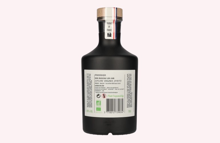Monsieur Gin Craft Organic 40% Vol. 0,7l