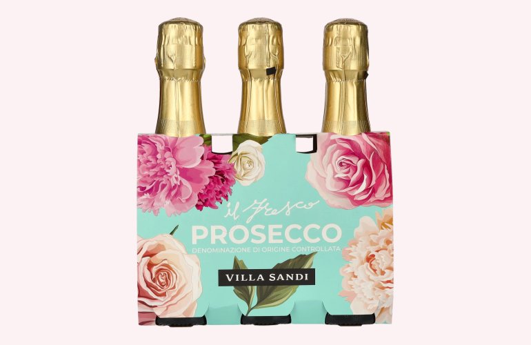 Villa Sandi Il Fresco Prosecco Treviso Brut (TRIO) DOC 11% Vol. 3x0,2l