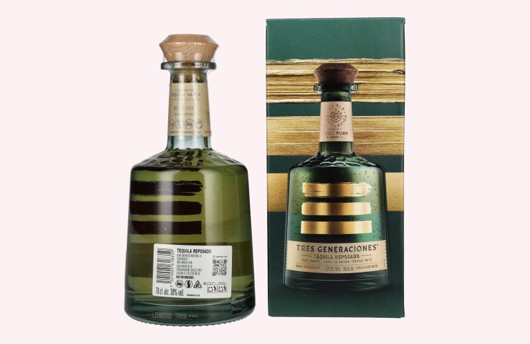 Tres Generaciones Tequila Reposado 100% Agave 38% Vol. 0,7l in Geschenkbox