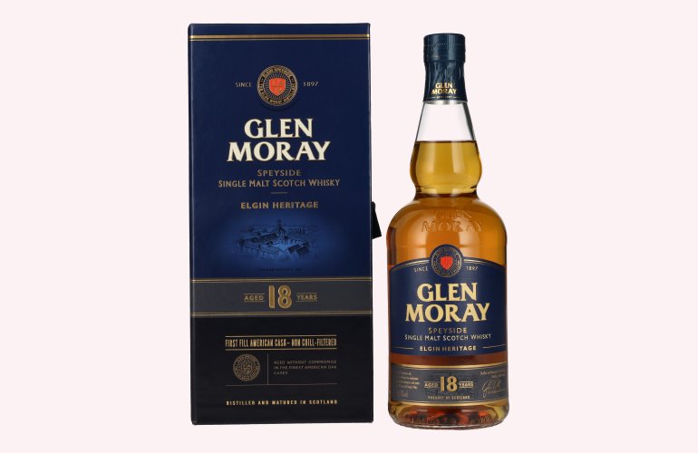 Glen Moray 18 Years Old Elgin Heritage 47,2% Vol. 0,7l in geschenkverpakking