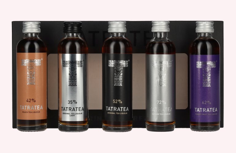TATRATEA Tasting Set Black 52,6% Vol. 5x0,04l en boîte cadeau