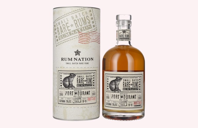 Rum Nation Rare Rums PORT MOURANT 2010/2022 59% Vol. 0,7l in Giftbox