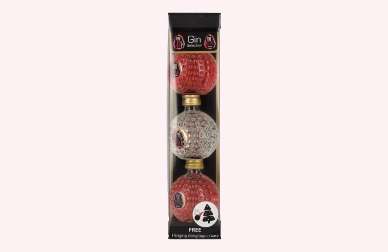 Pink Royal Dry Gin & Pink 47 London Dry Gin Christmas Baubles 42,3% Vol. 3x0,05l in Geschenkbox